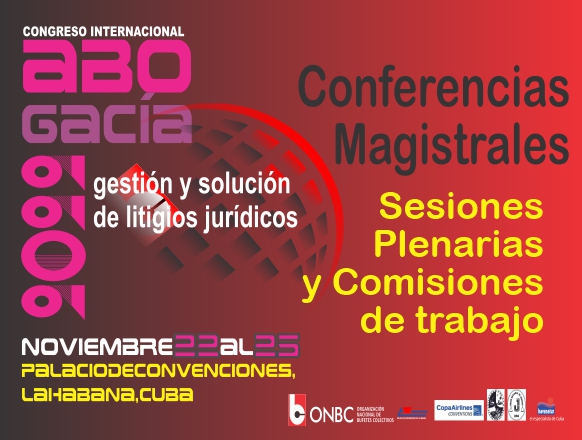 Eventos en Cuba - Congreso Internacional ABOGACÍA 2022